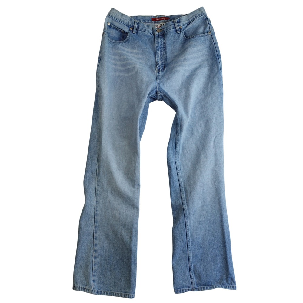 Vintage Y2K Bill Blass Jeans Womens 14 Blue Brittany Low Rise Straight Leg 90s